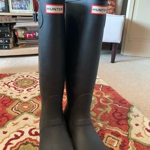 Hunter Boots MAT BLACK